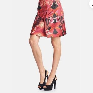 🌺 Ted Baker “Galwai” Jungle Orchid Print A-Line Skirt • Ted Size 1 / US 4